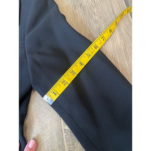 Vintage Bebe Women’s Double Breasted Black Jacket size 4 - Picture 12 of 13
